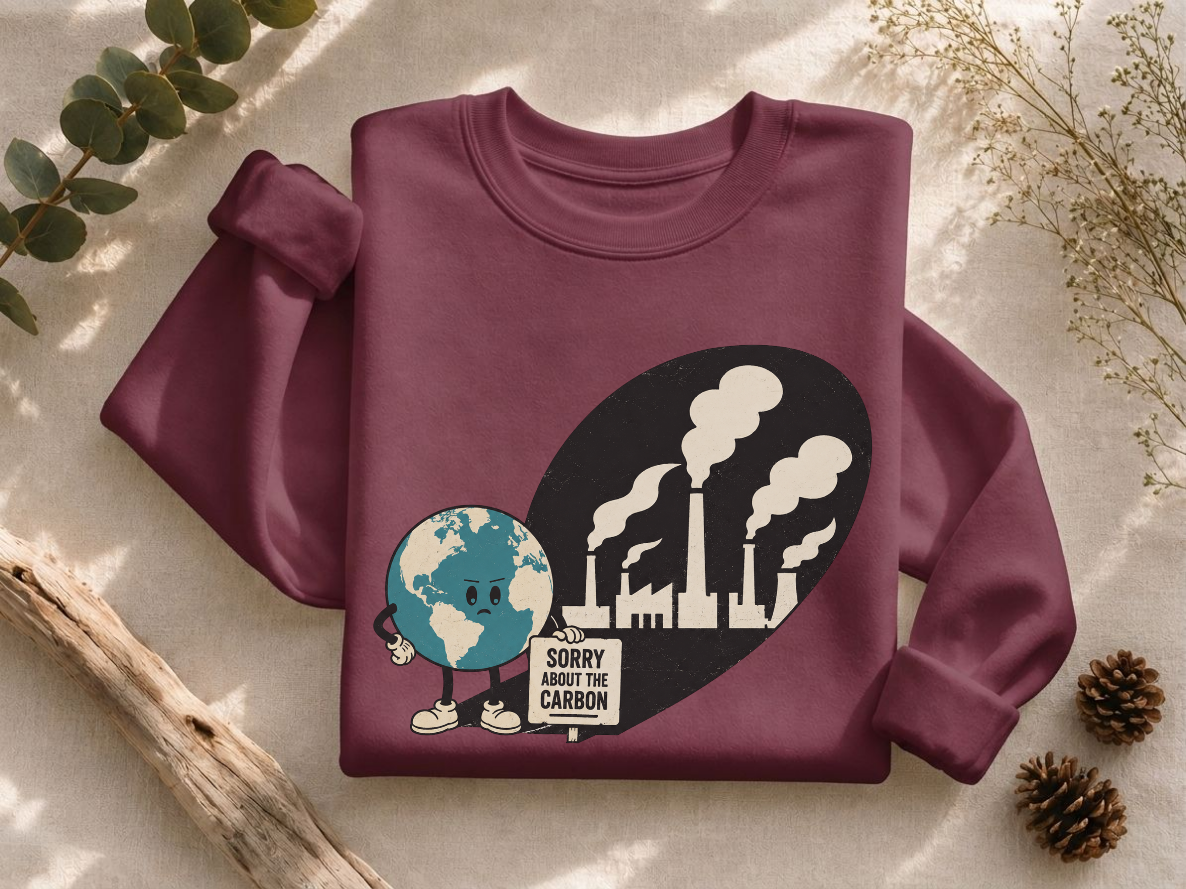 Sorry About The Carbon Shadow Crewneck Sweatshirt