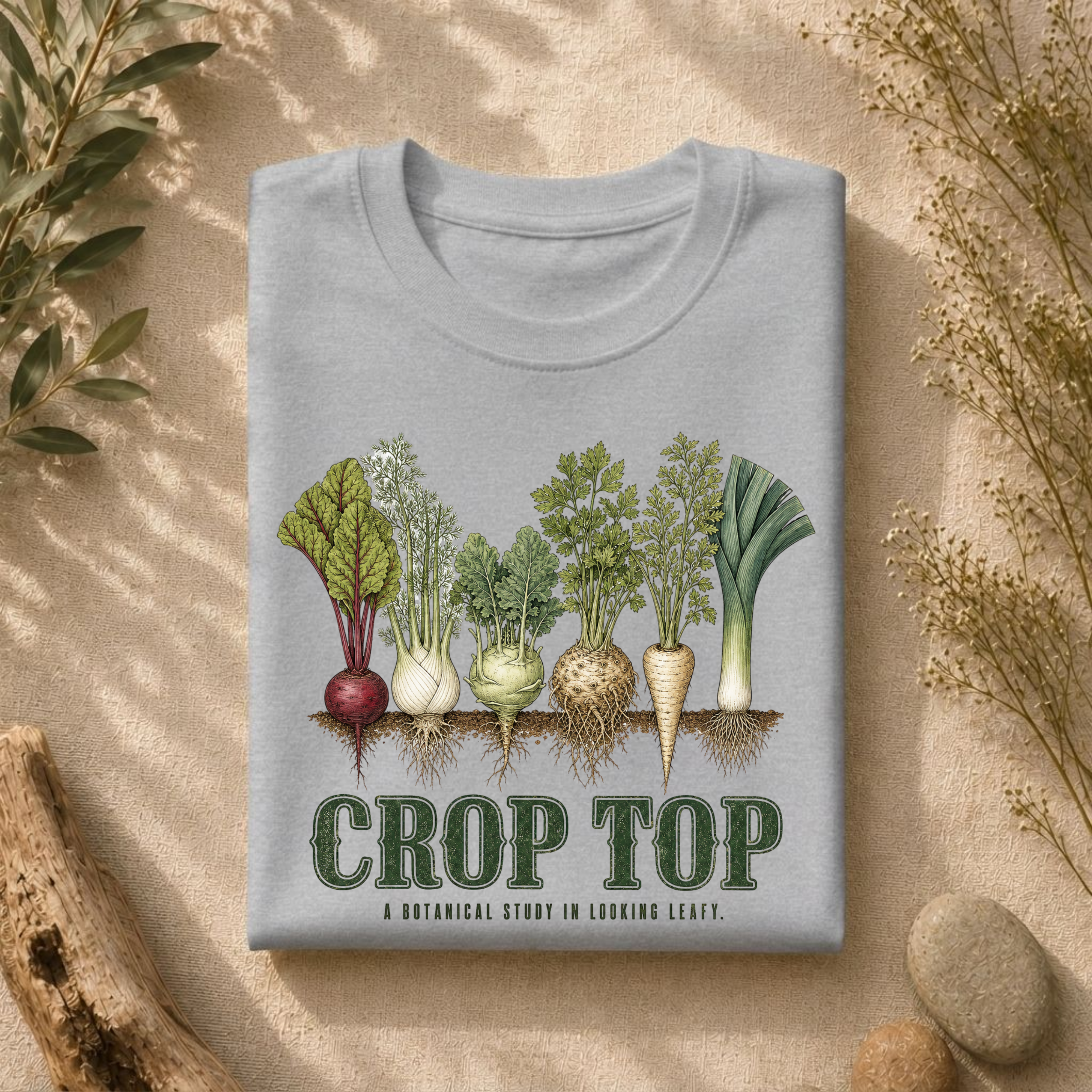 Crop Top Looking Leafy Tee