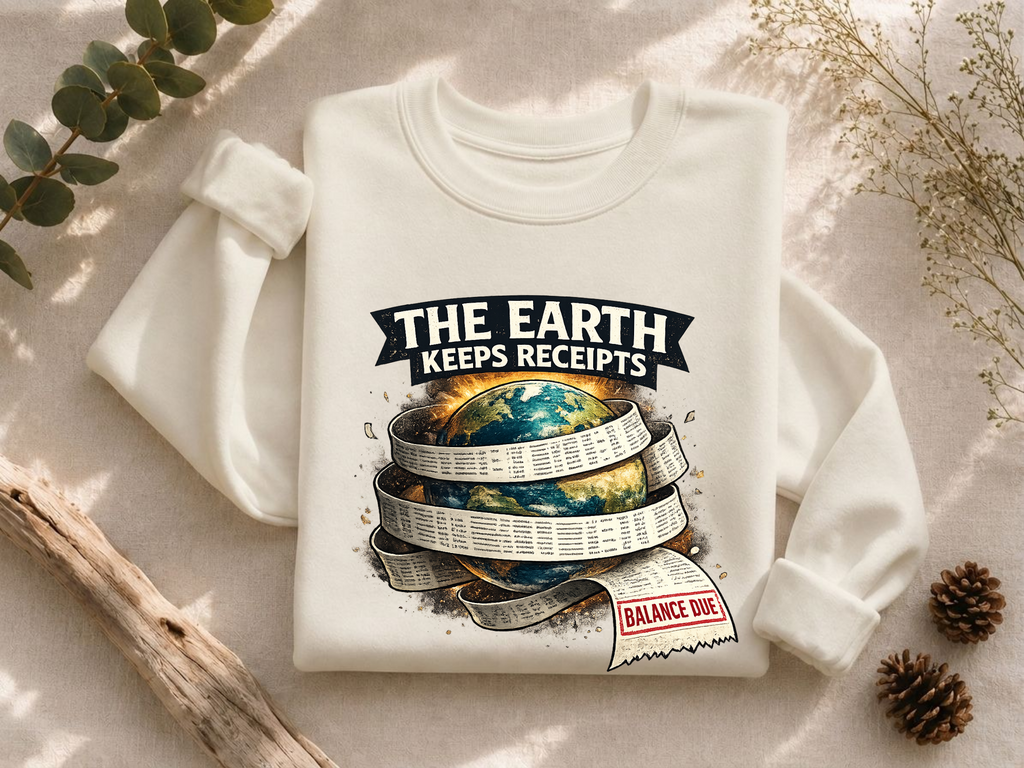 The Earth Keeps Receipts Crewneck Sweatshirt