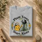 Plant Trees Start Riots Watering Can Tee