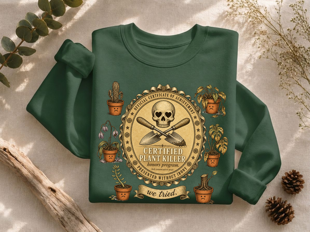 Certified Plant Killer Crewneck Sweatshirt