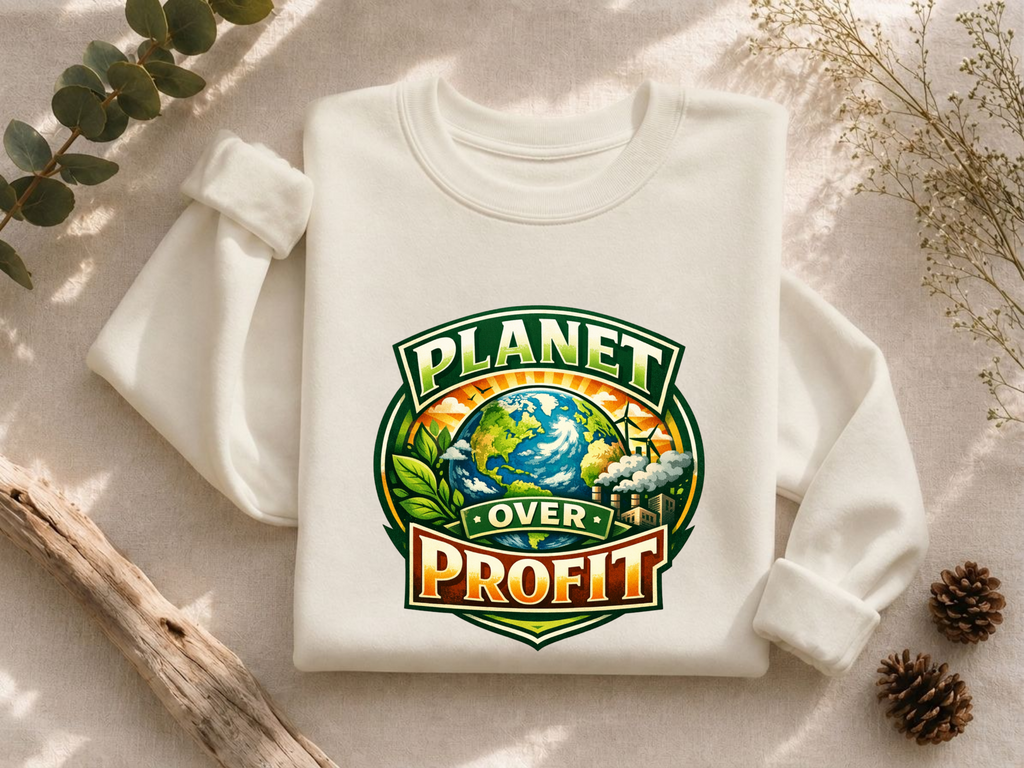 Planet Over Profit Crewneck Sweatshirt