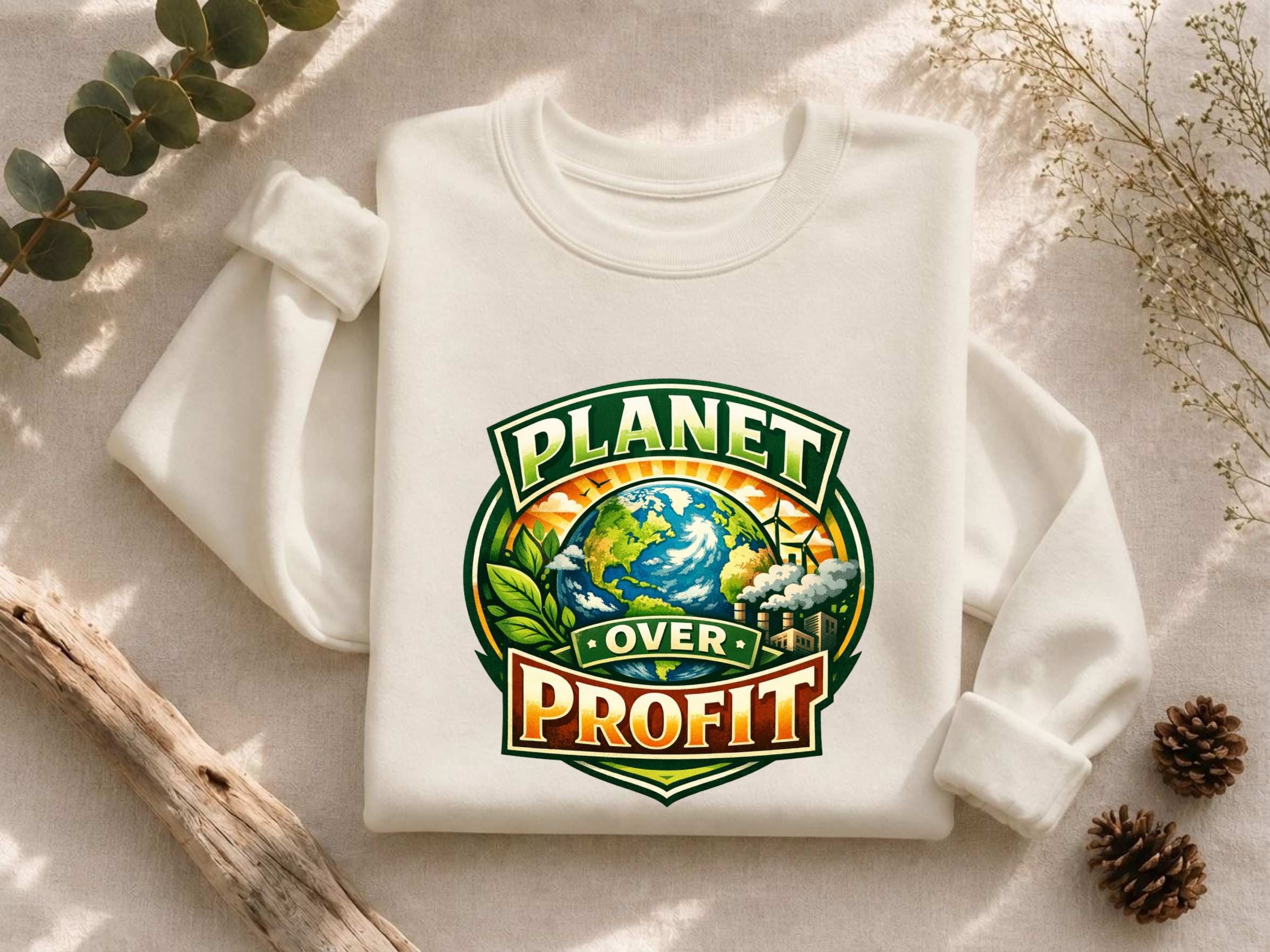 Planet Over Profit Crewneck Sweatshirt