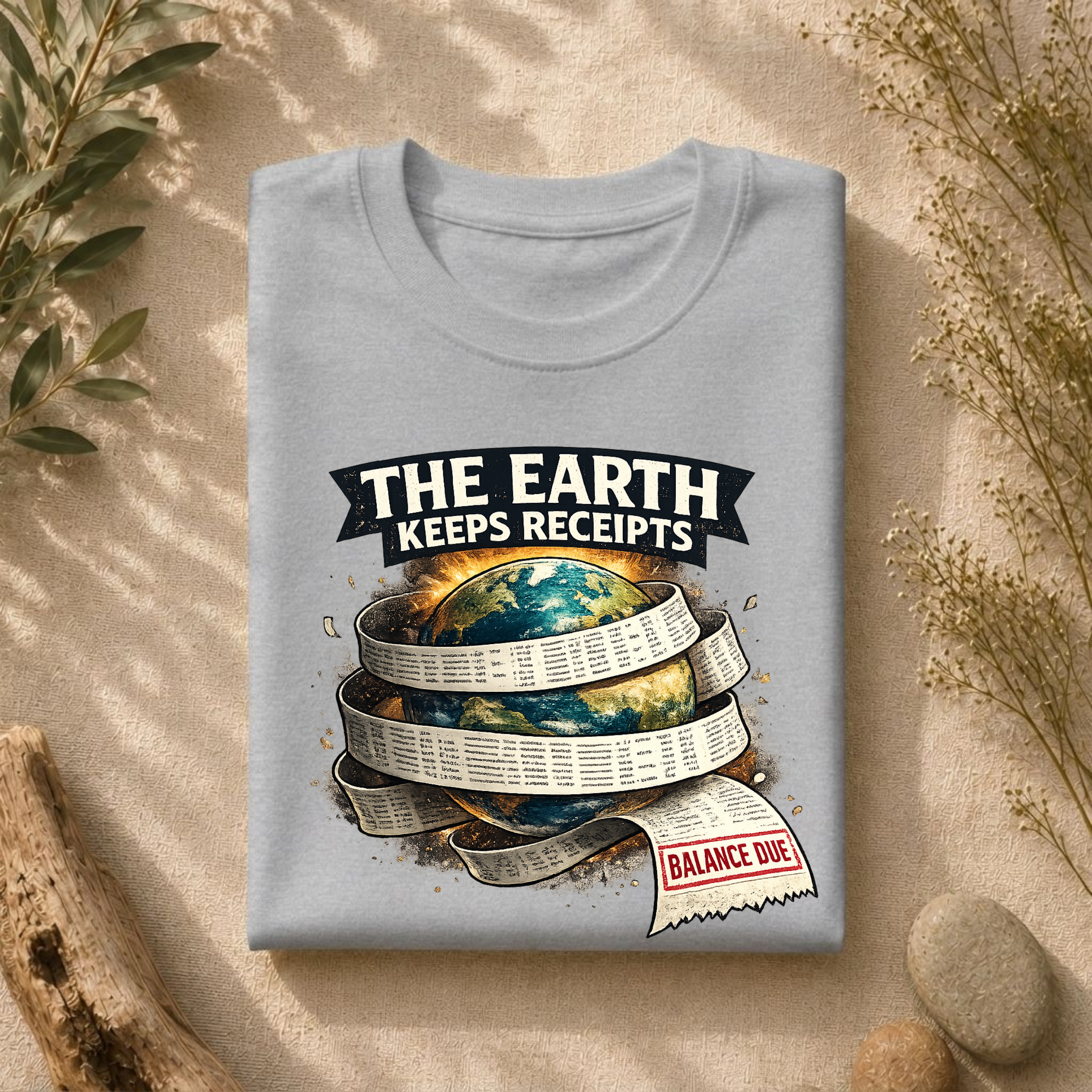 Earth Keeps Receipts Tee