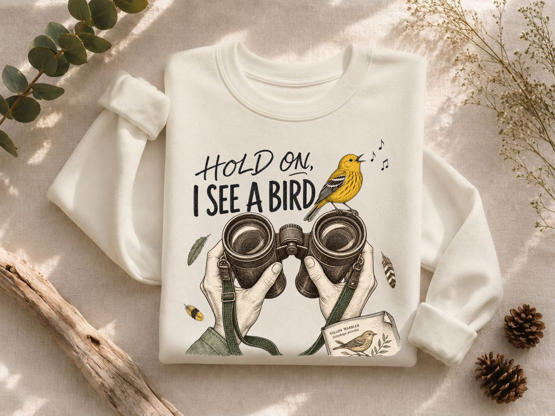 Hold On I See A Bird Crewneck Sweatshirt