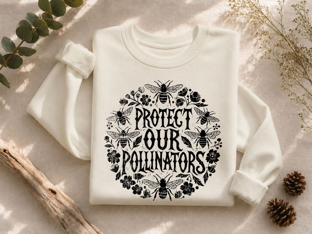 Protect Our Pollinators Ink Crewneck Sweatshirt