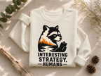 Interesting Strategy Humans Silhouette Crewneck Sweatshirt