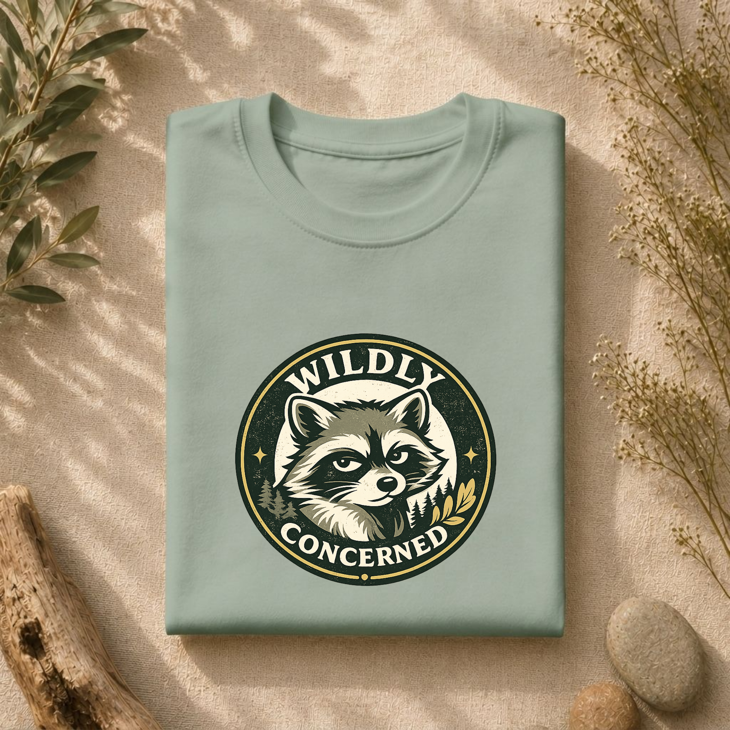 Wildly Concerned Large Brand Logo Tee