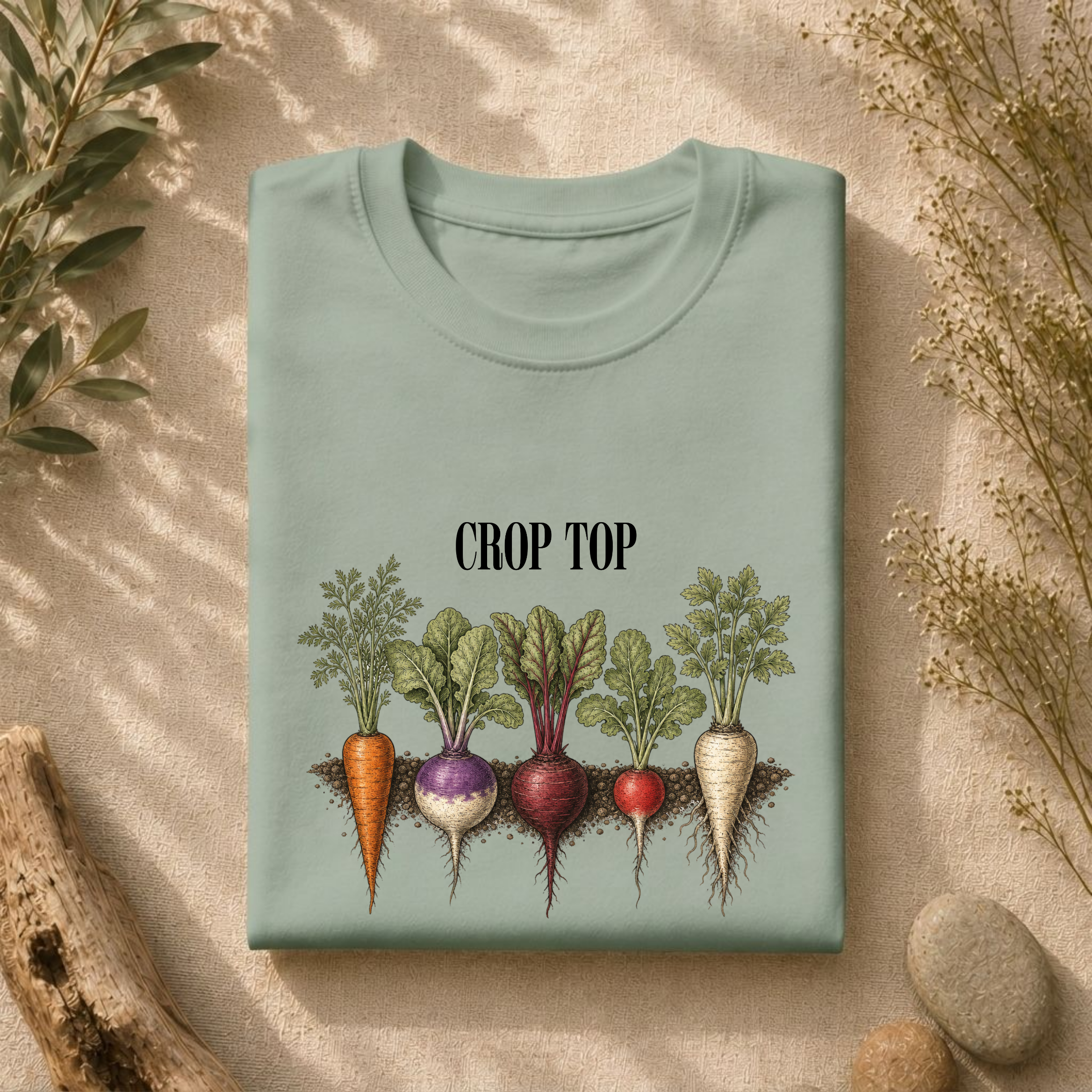 'Crop Top' Vegetable Tee