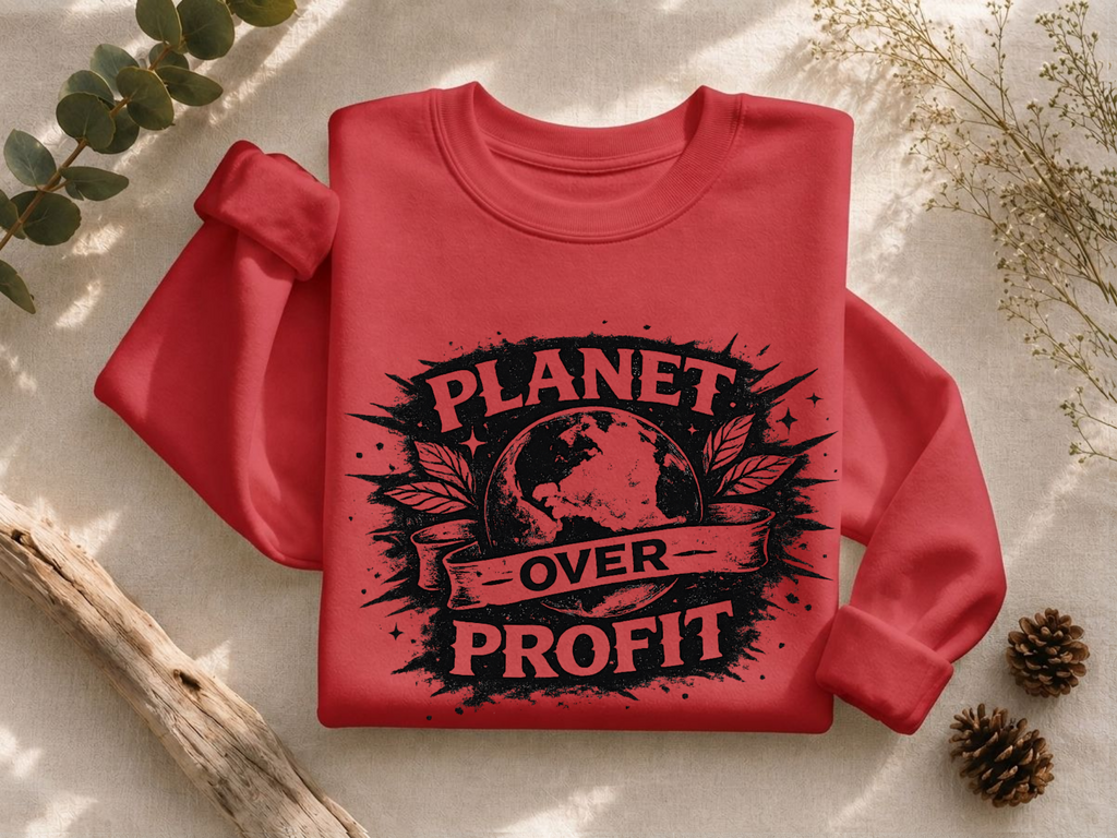 Planet Over Profit Splat Crewneck Sweatshirt