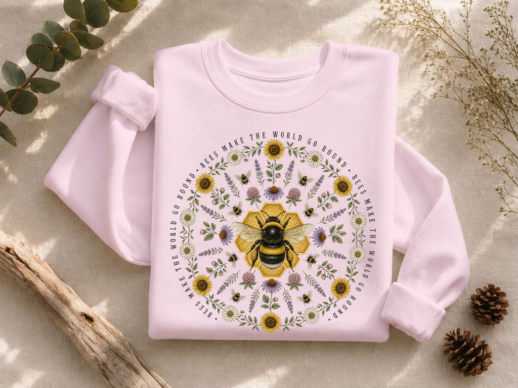 Bee Mandala Crewneck Sweatshirt