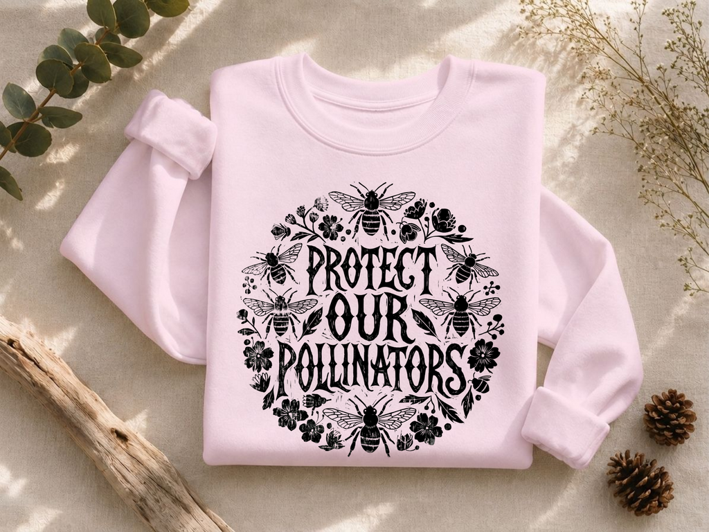 Protect Our Pollinators Ink Crewneck Sweatshirt
