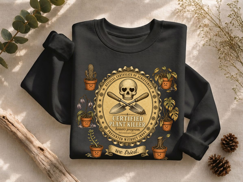 Certified Plant Killer Crewneck Sweatshirt