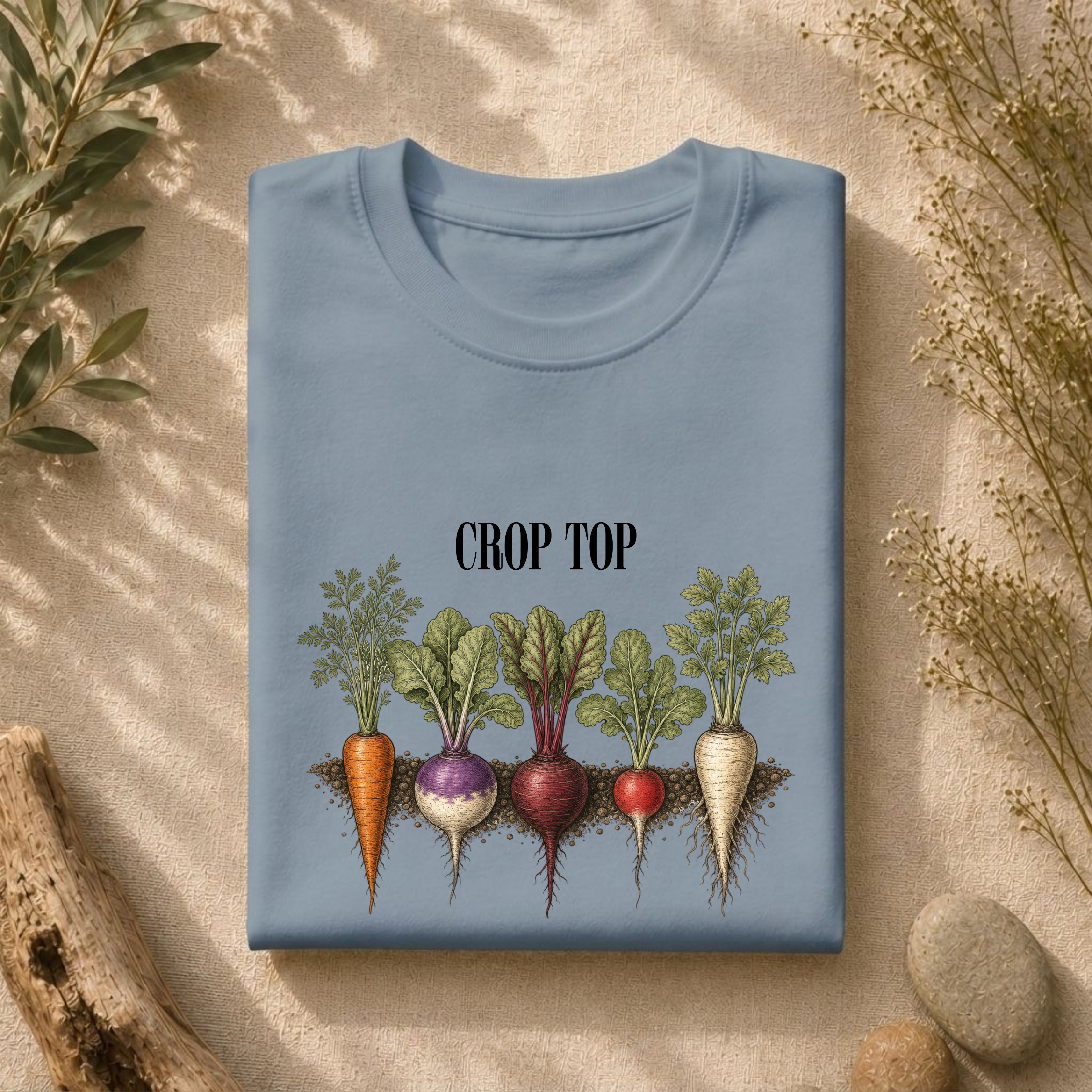 'Crop Top' Vegetable Tee