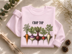 Crop Top Crewneck Sweatshirt