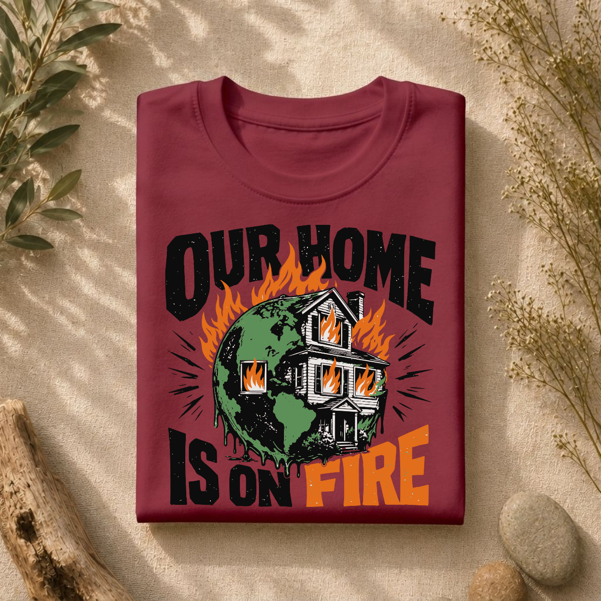 Our Home Is On Fire Tee