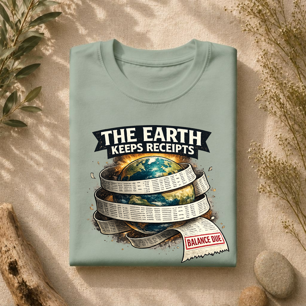 Earth Keeps Receipts Tee