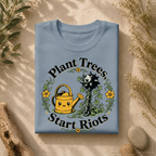 Plant Trees Start Riots Watering Can Tee