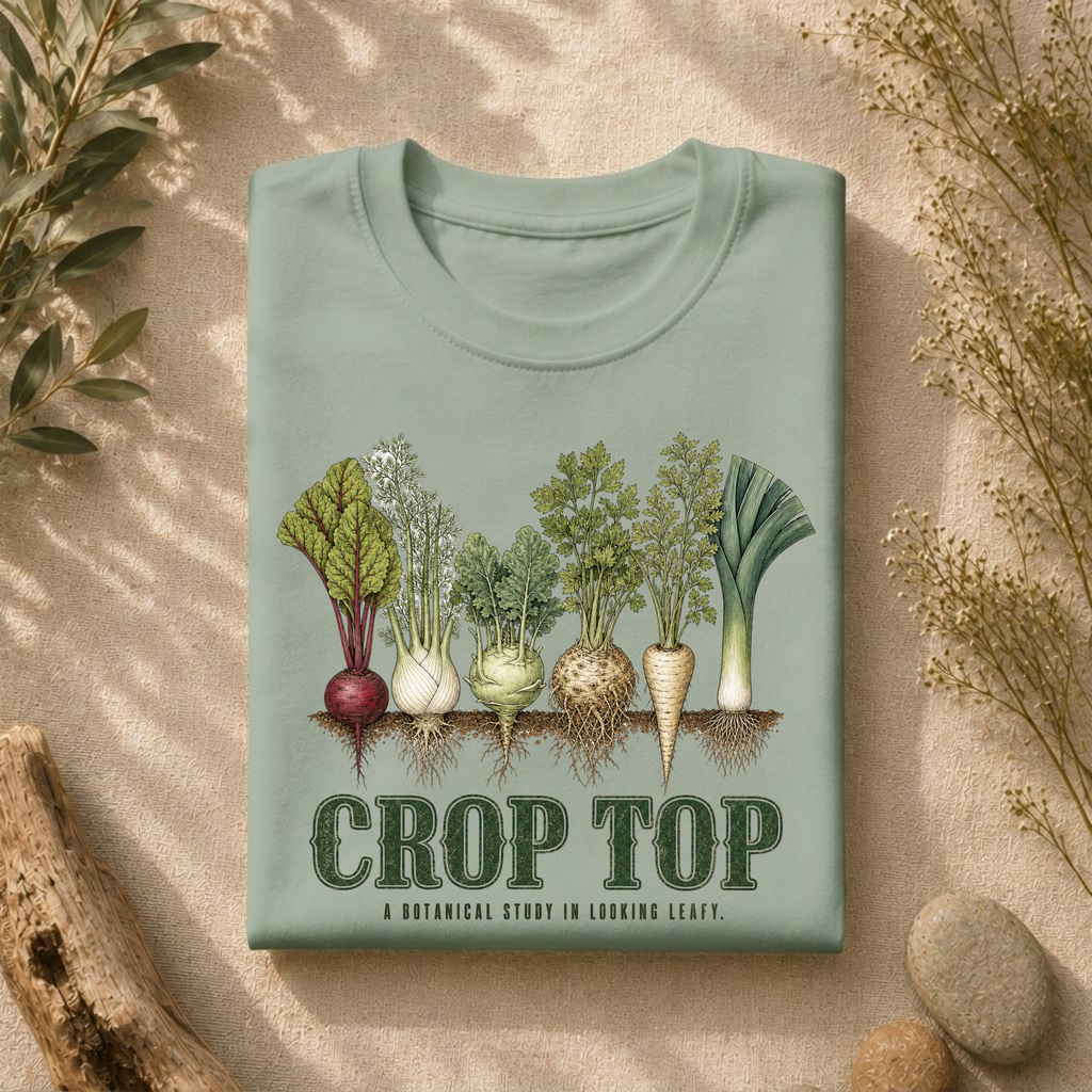 Crop Top Looking Leafy Tee