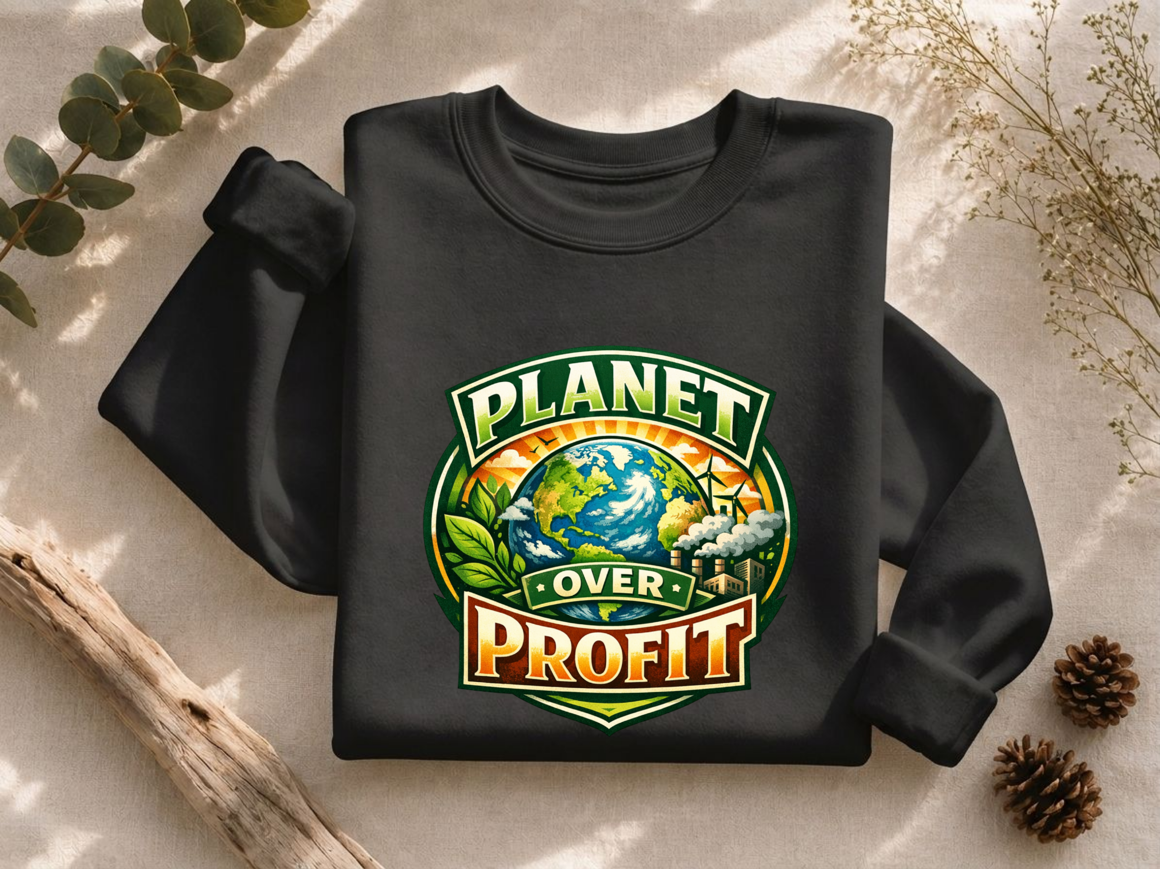 Planet Over Profit Crewneck Sweatshirt