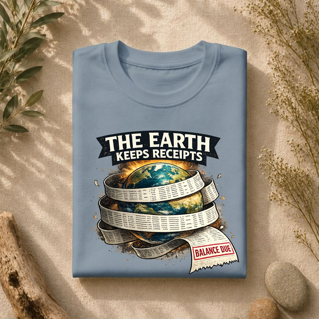 Earth Keeps Receipts Tee