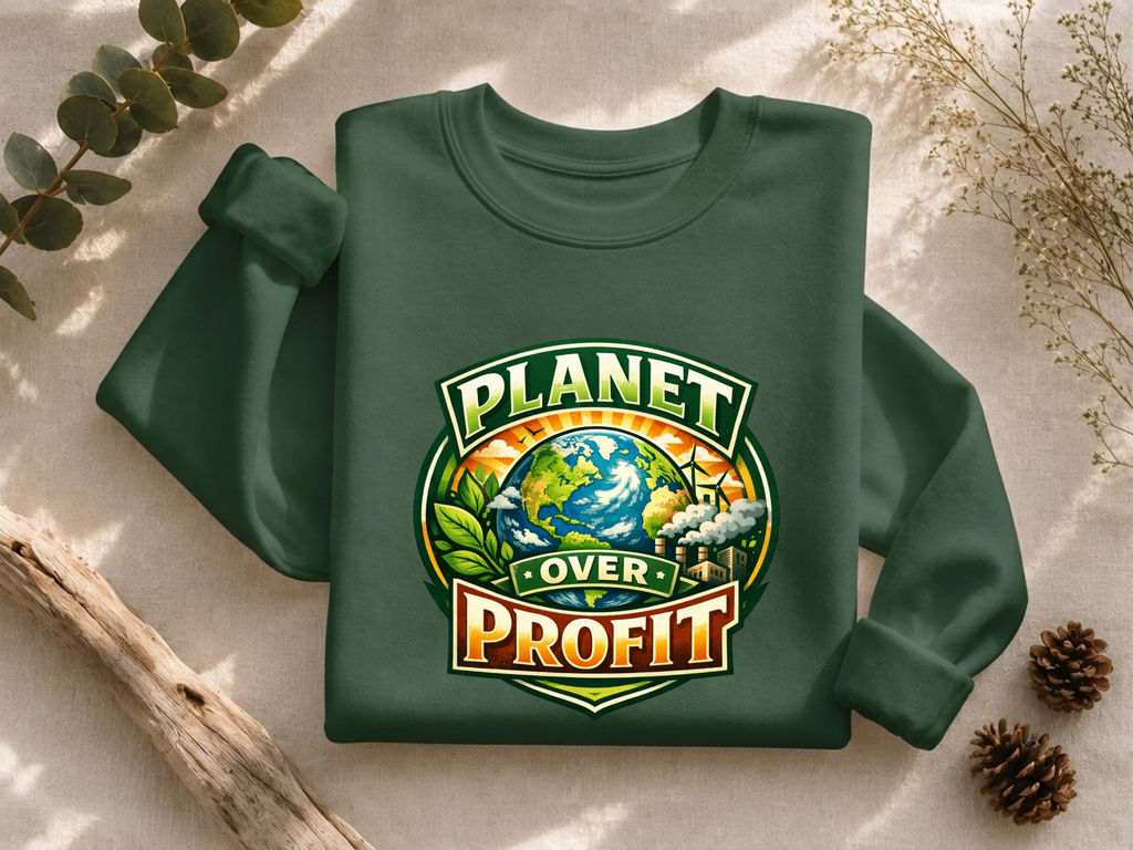 Planet Over Profit Crewneck Sweatshirt