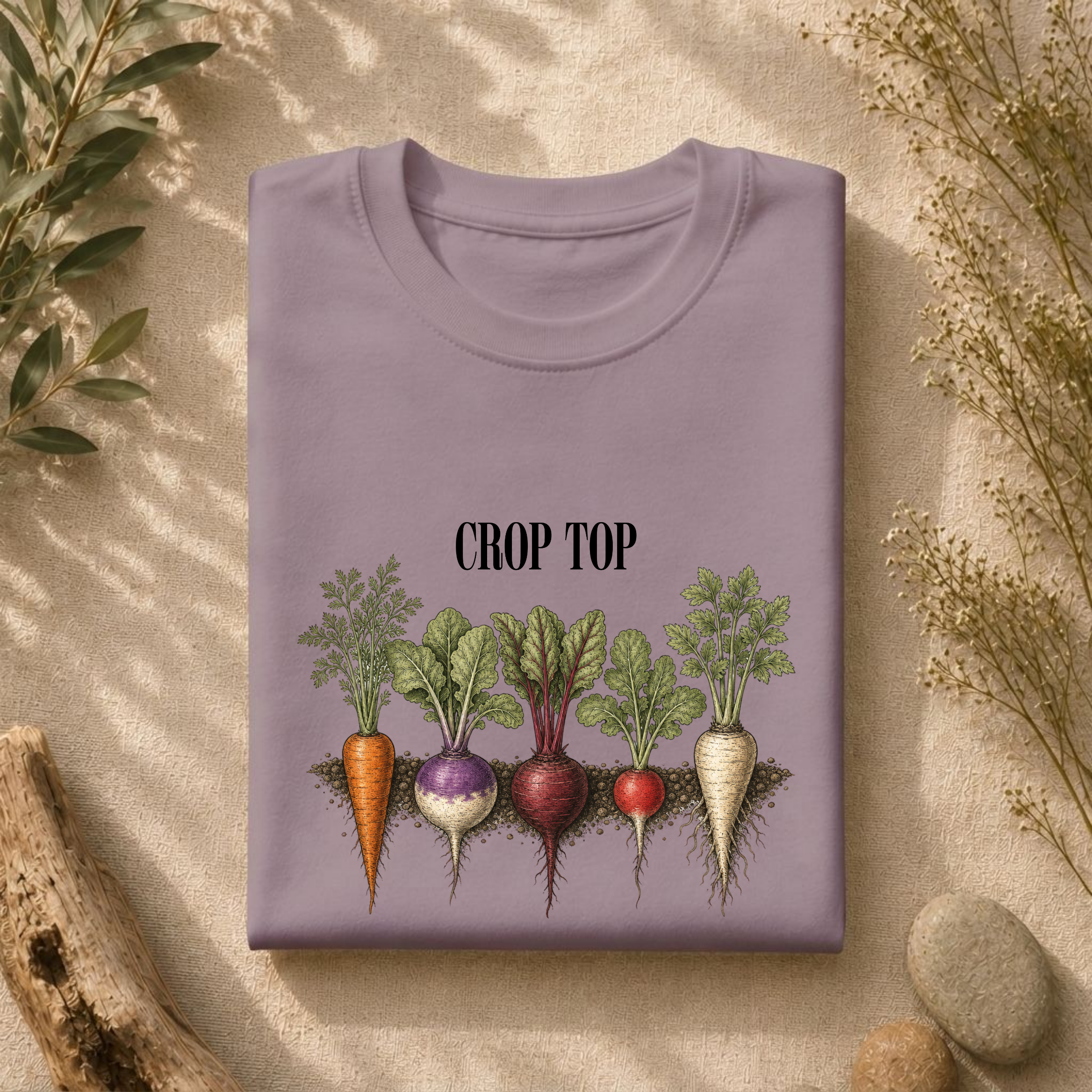 'Crop Top' Vegetable Tee
