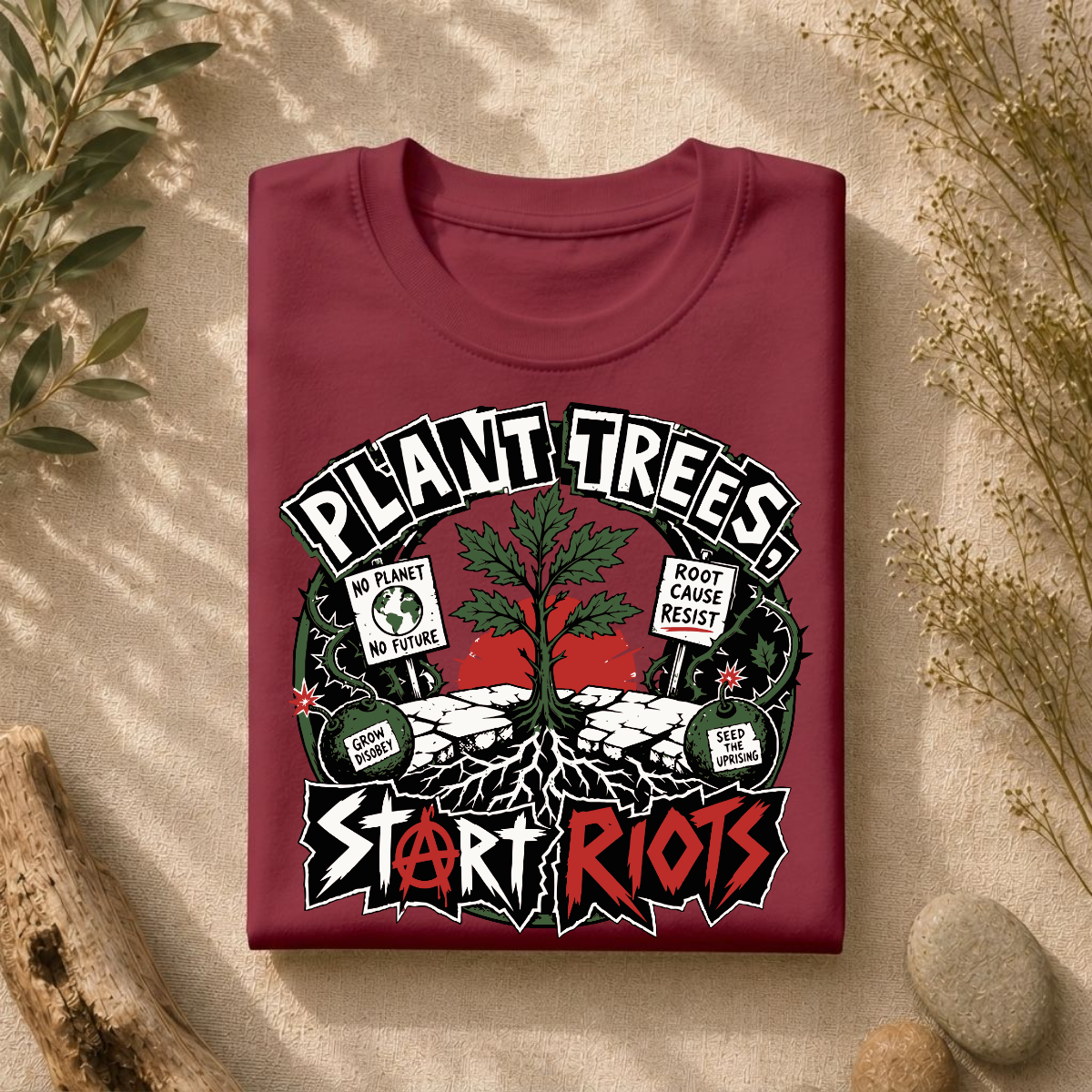 Plant Trees Start Riots Ransom Tee