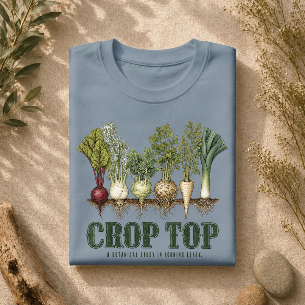Crop Top Looking Leafy Tee