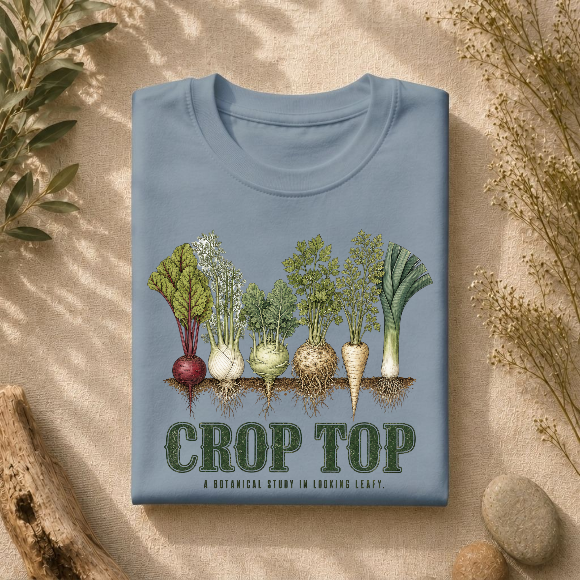 Crop Top Looking Leafy Tee
