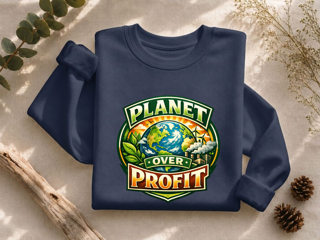 Planet Over Profit Crewneck Sweatshirt