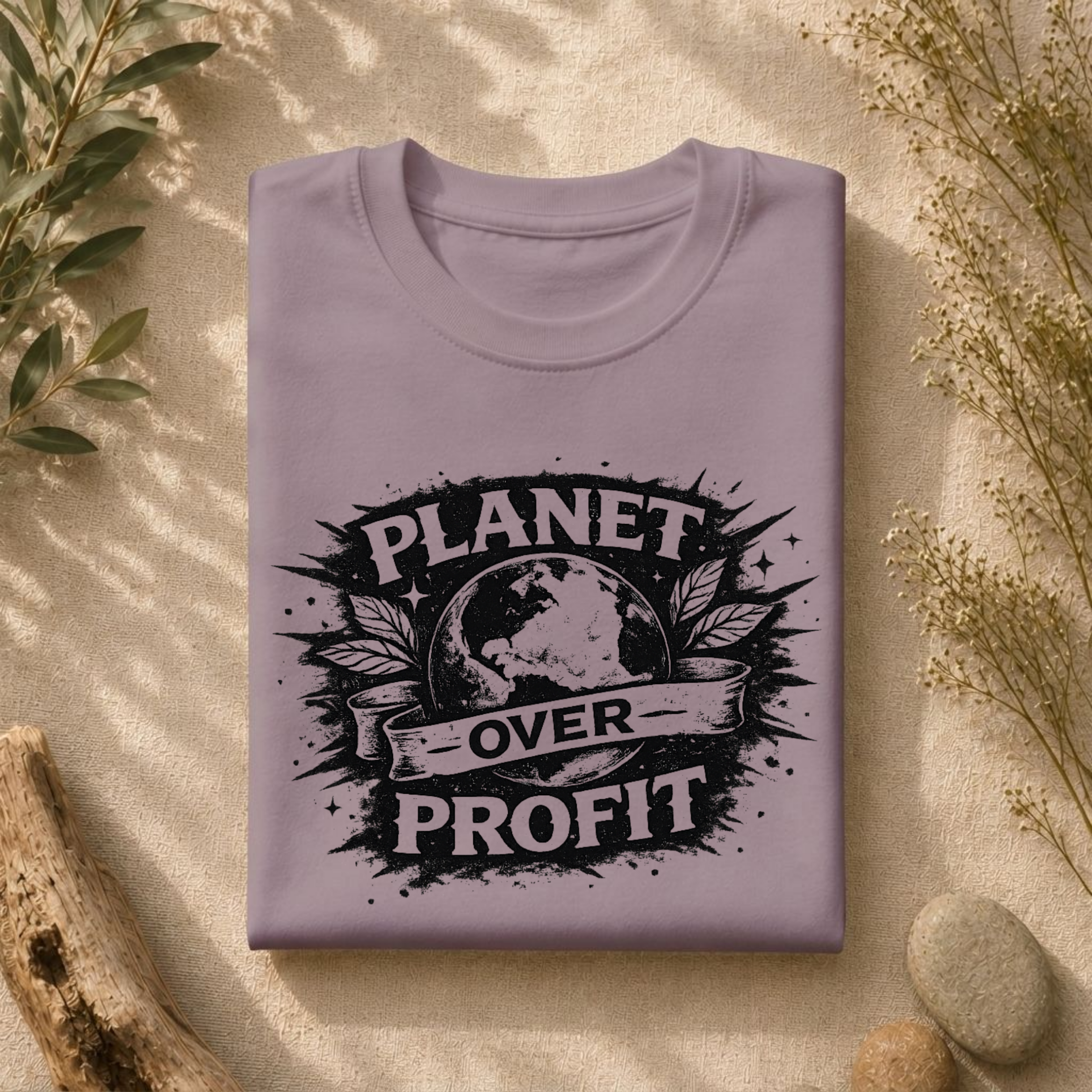 Planet Over Profit Splat Tee