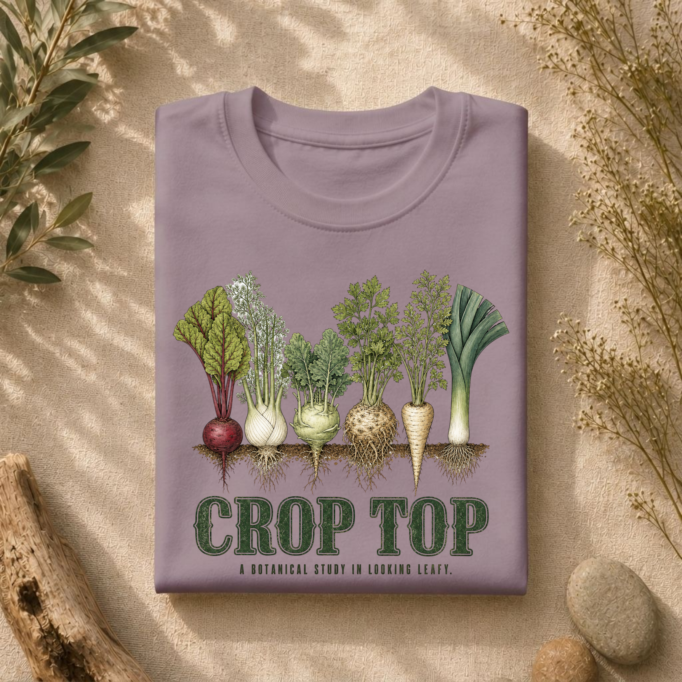 Crop Top Looking Leafy Tee