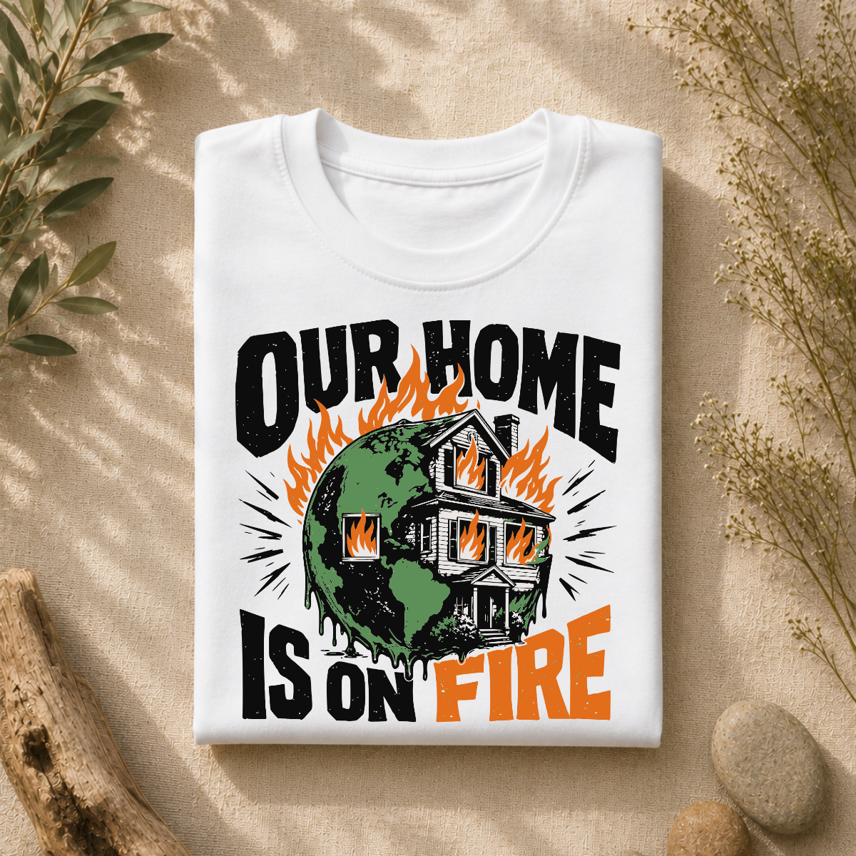 Our Home Is On Fire Tee