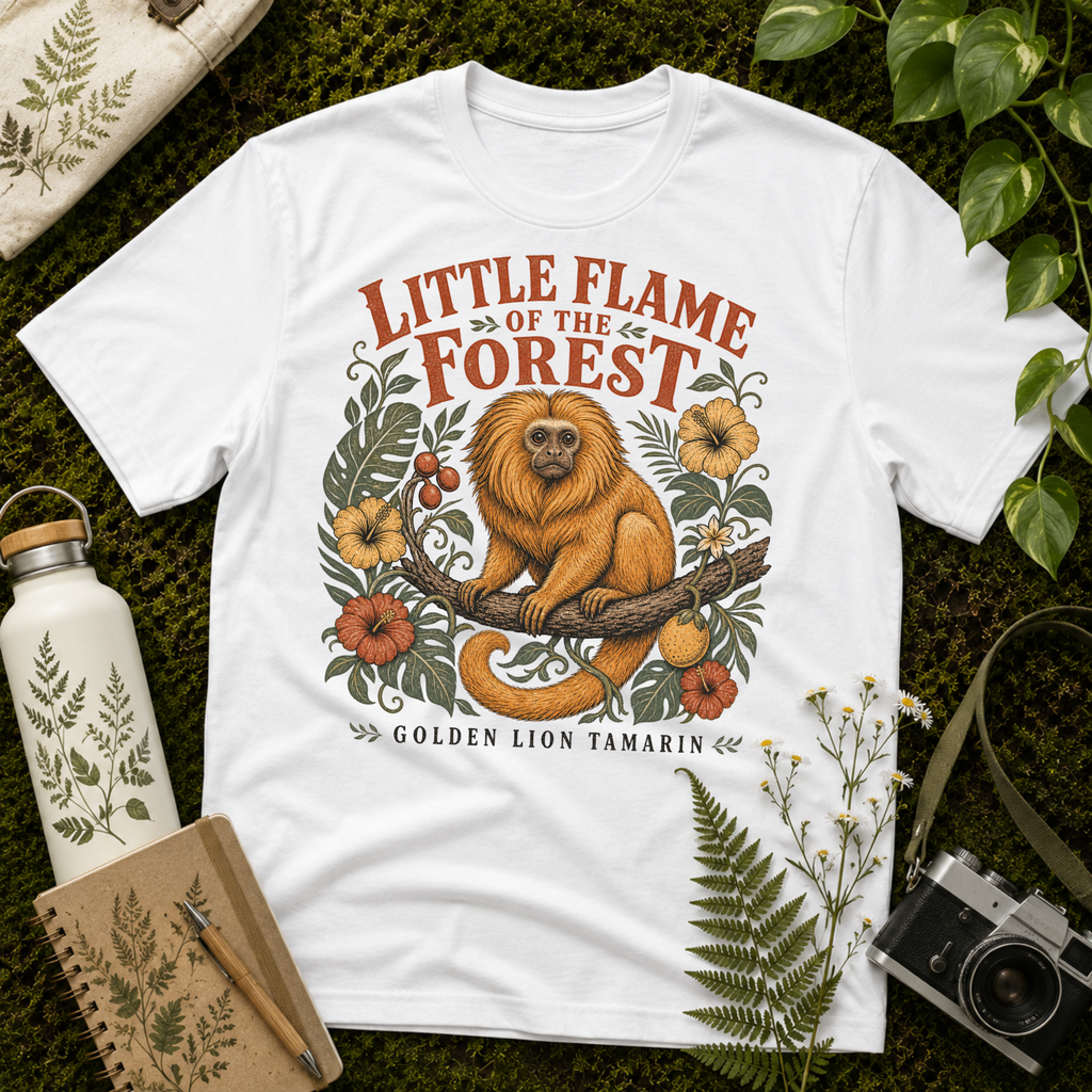 Golden Lion Tamarin Little Flame Tee