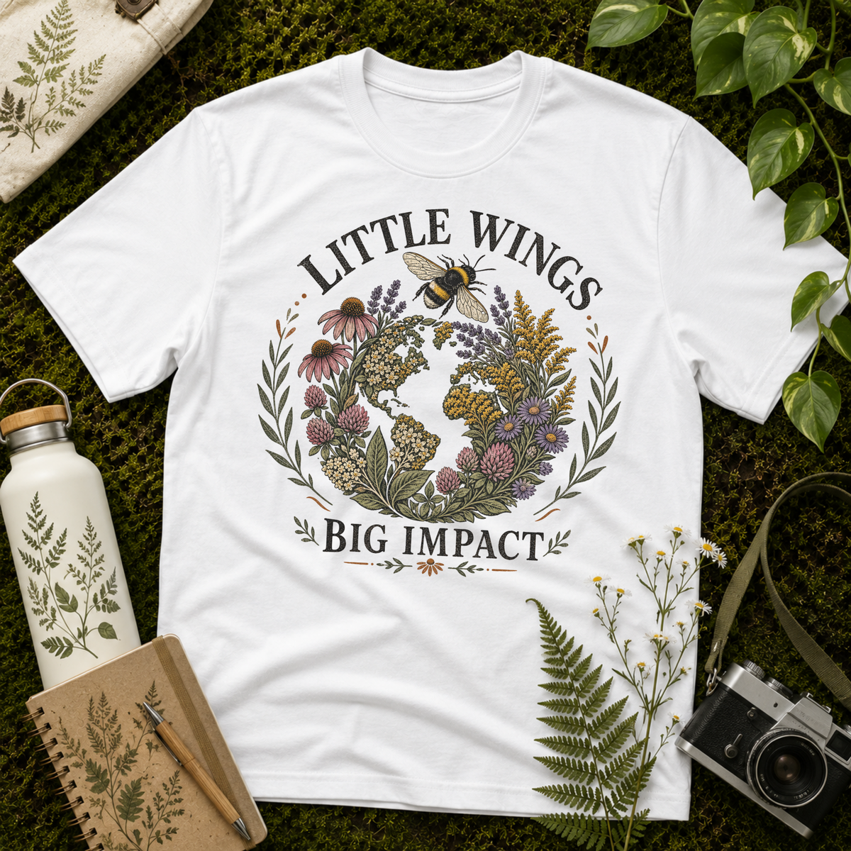Little Wings Big Impact Earthy Tee