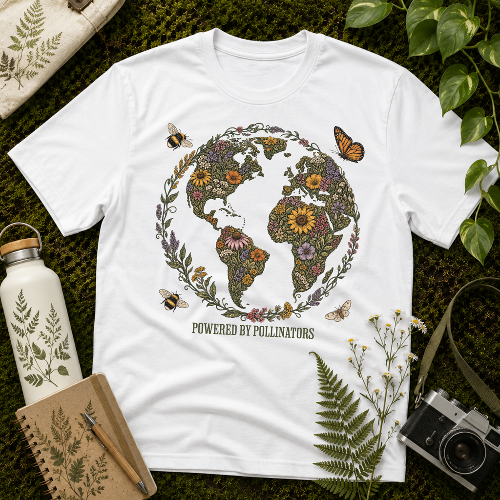 Powered By Pollinators 2 Tee