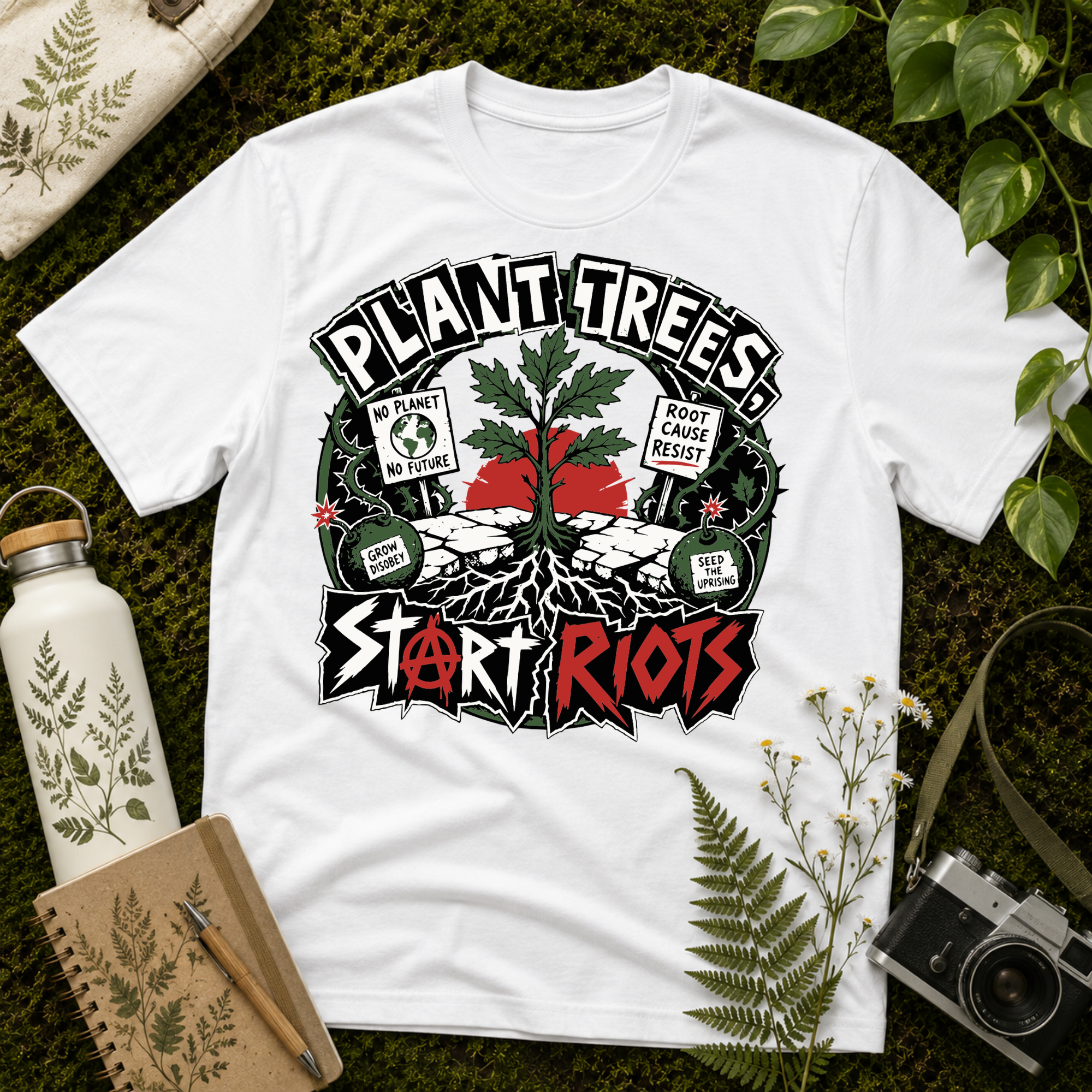 Plant Trees Start Riots Ransom Tee