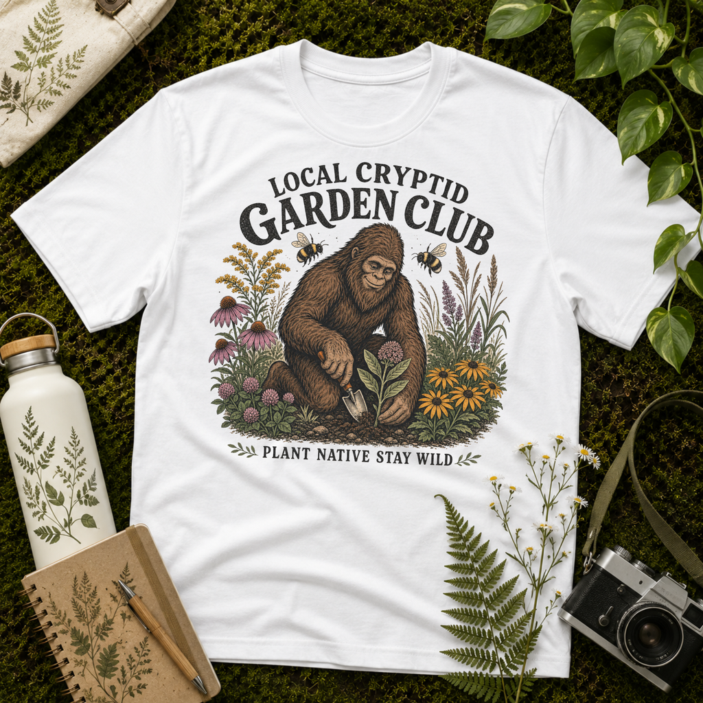 Local Cryptid Garden Club Tee