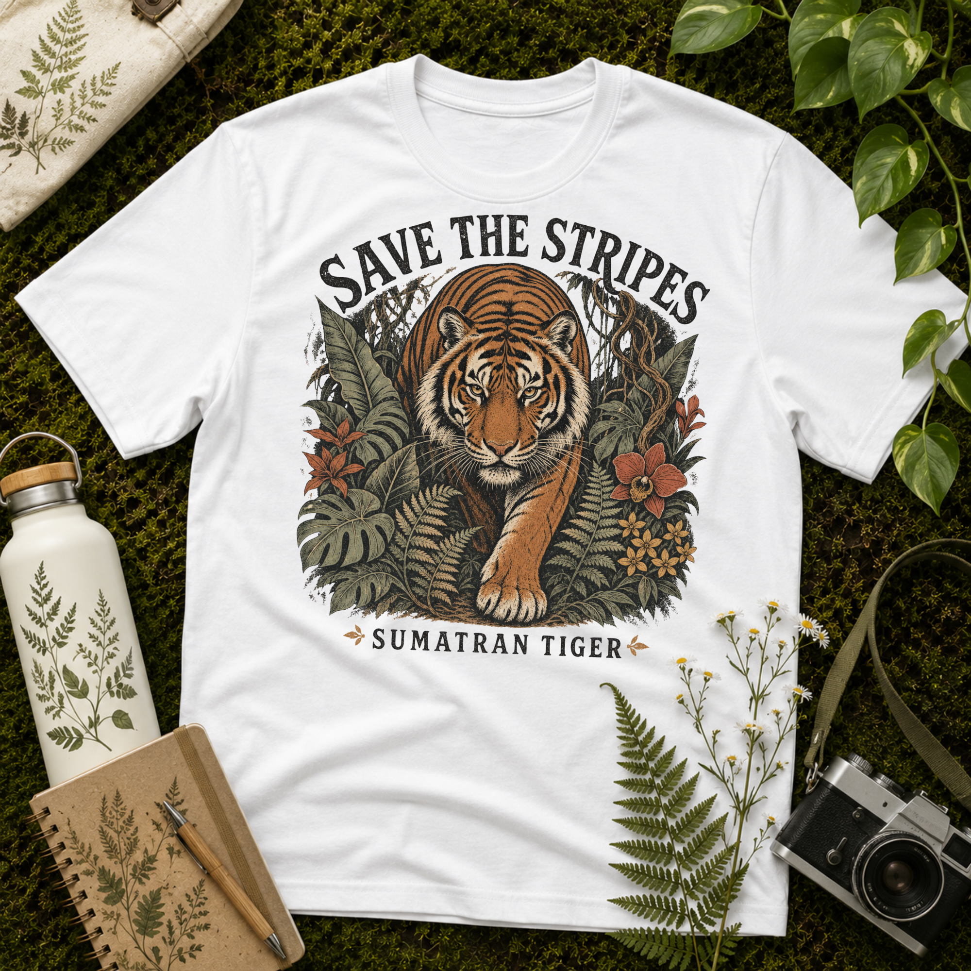 Sumatran Tiger Save The Stripes Tee