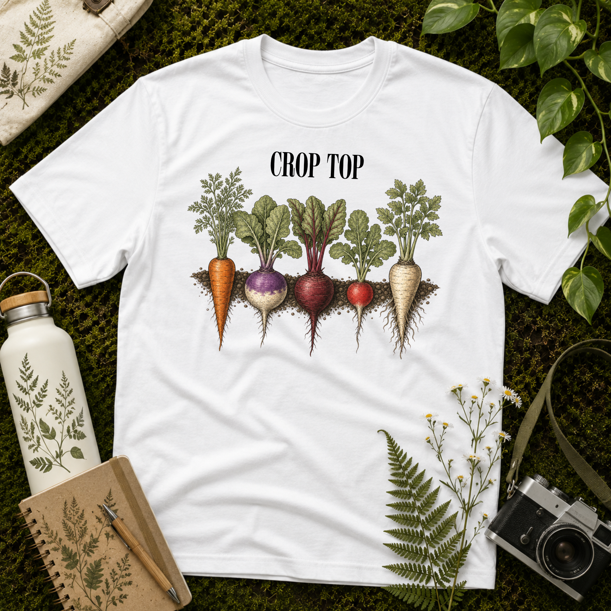 'Crop Top' Vegetable Tee