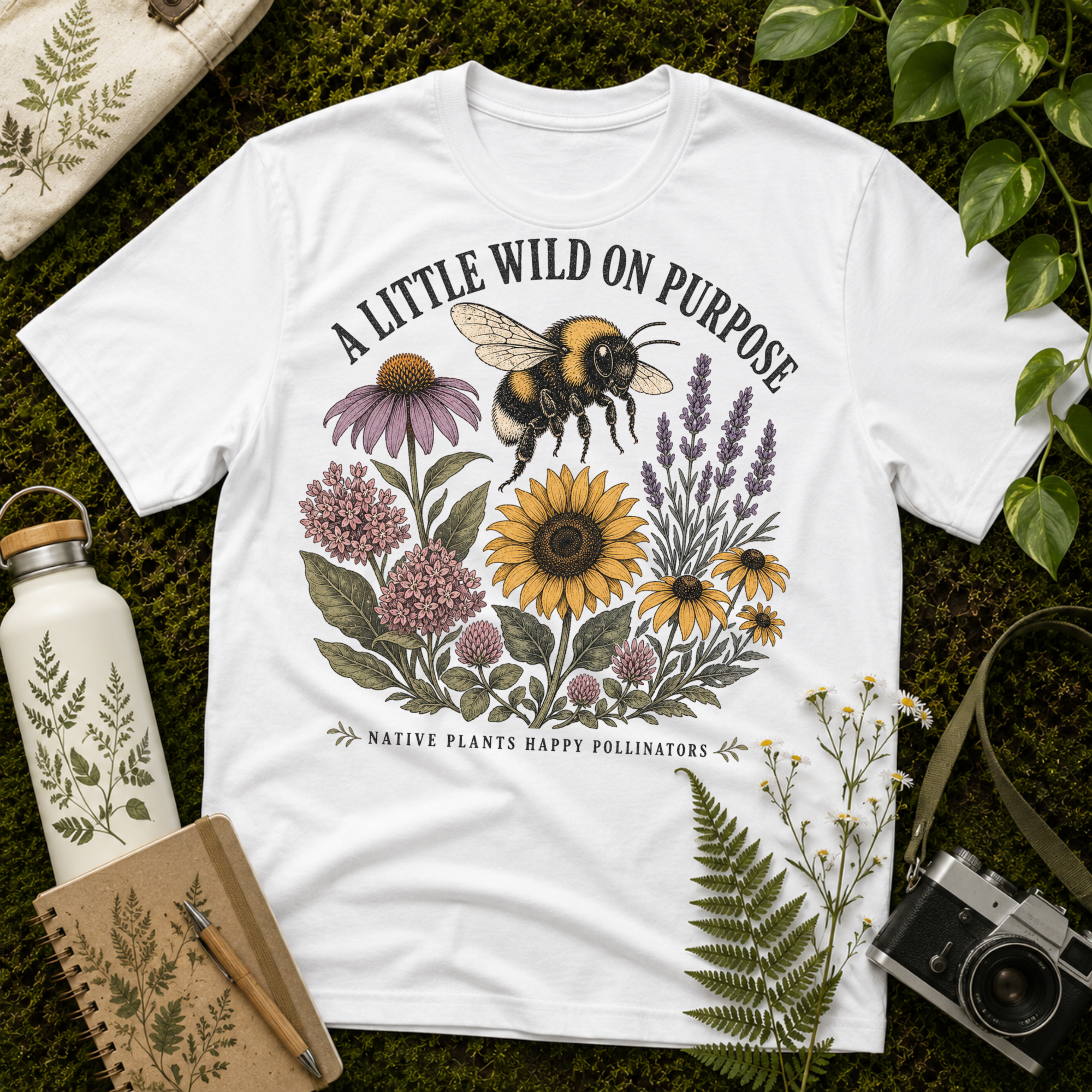 A Little Wild Big Bee Tee