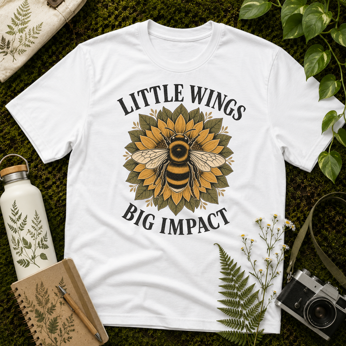Little Wings Big Impact Sunflower Tee