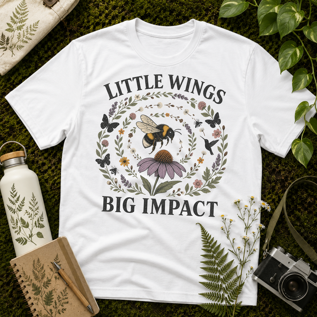 Little Wings Big Impact Spiral Tee