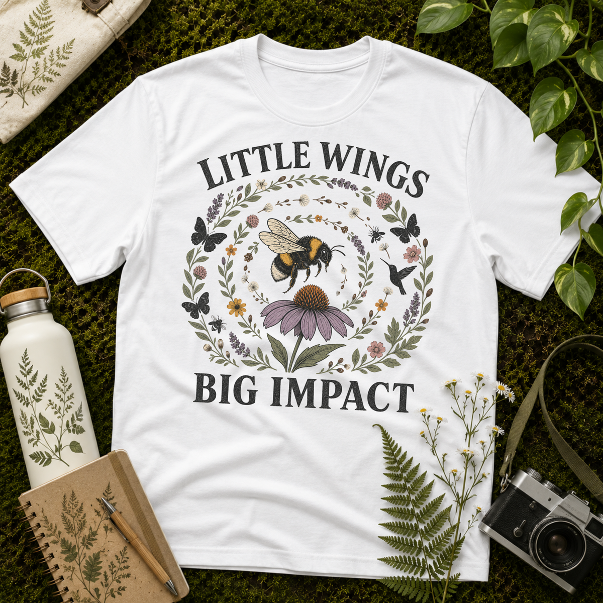 Little Wings Big Impact Spiral Tee