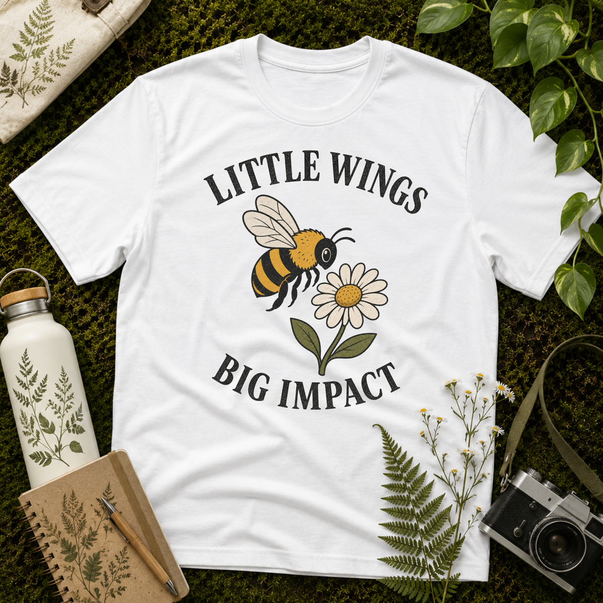 Little Wings Big Impact Cartoon Tee