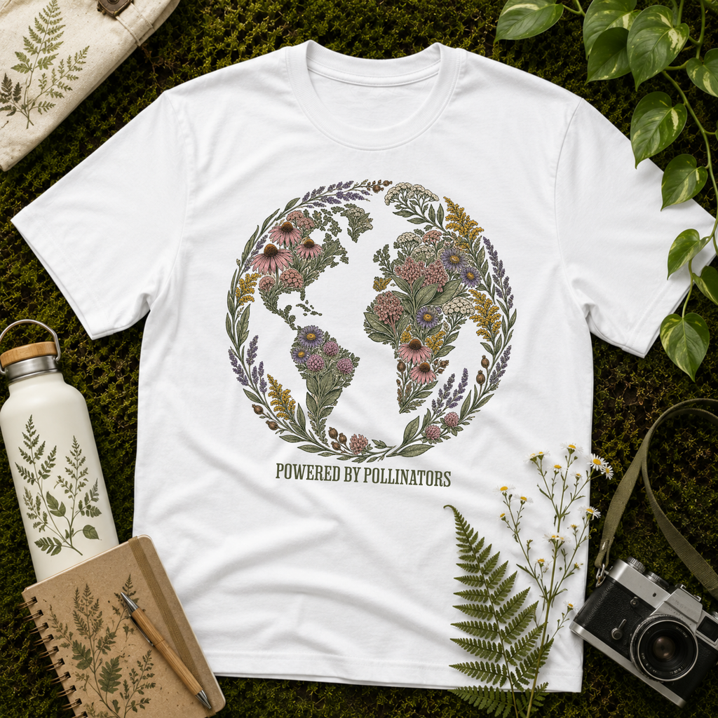 Powered By Pollinators 3 Tee