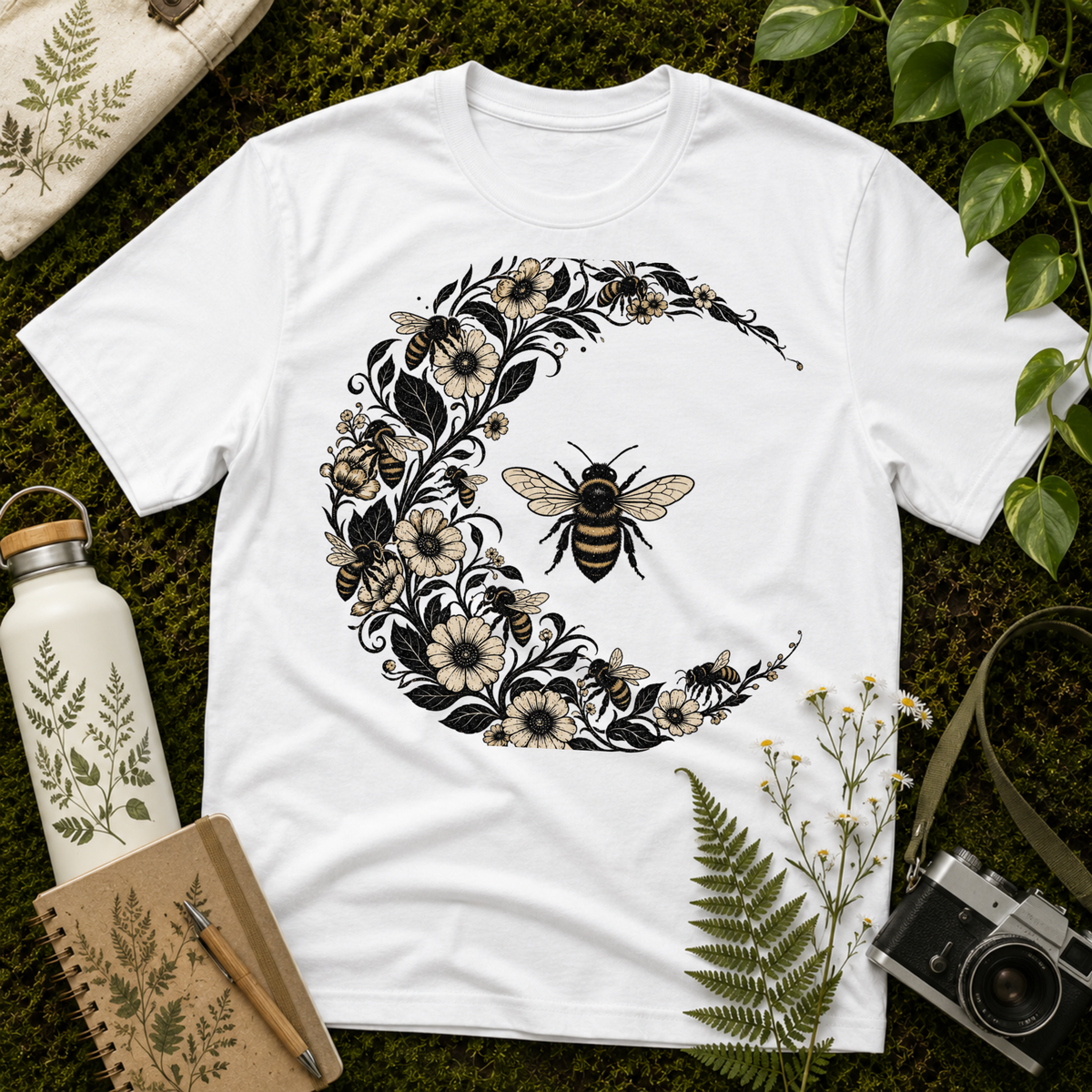 Bee Crescent Tee