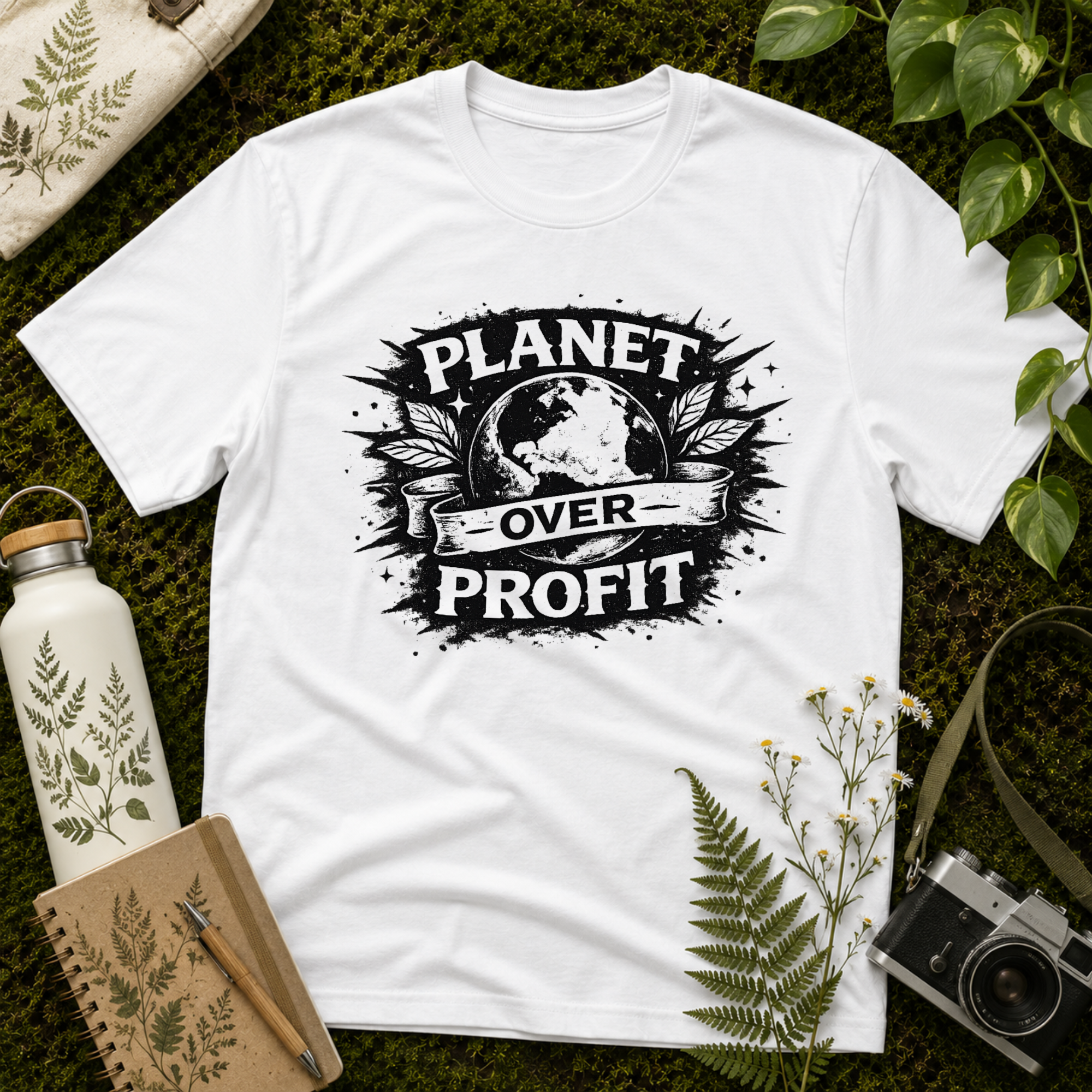Planet Over Profit Splat Tee