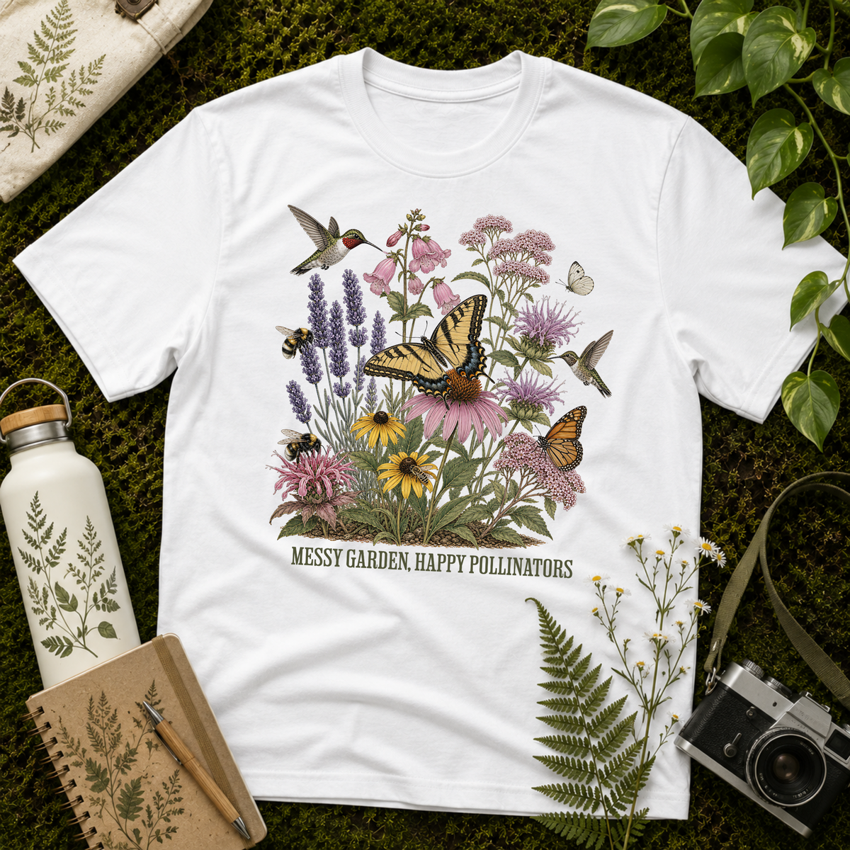 Messy Garden, Happy Pollinators Tee